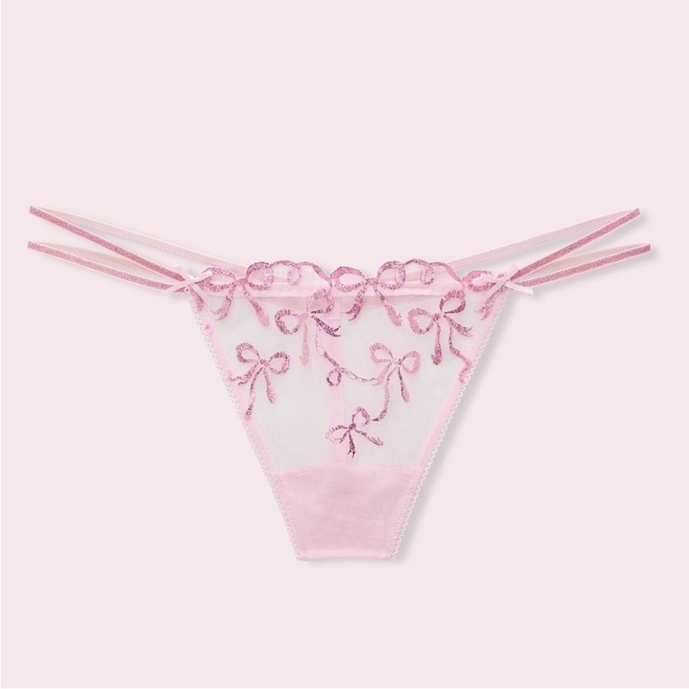 LoveShackFancy X PINK Strappy Thong Panty - Picture 3 of 8